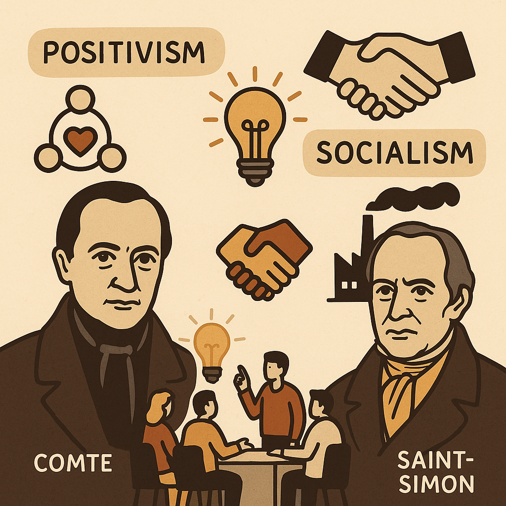 Auguste Comte e Saint-Simon: Fundamentos da Sociologia e do Pensamento Positivista